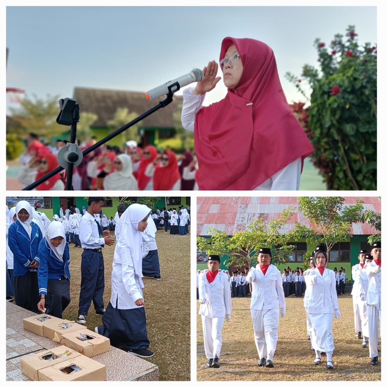 Maknai Kemerdekaan ke-81 RI, Keluarga Besar MTsN 2 Malteng Galang Donasi Kemanusiaan untuk NTT.